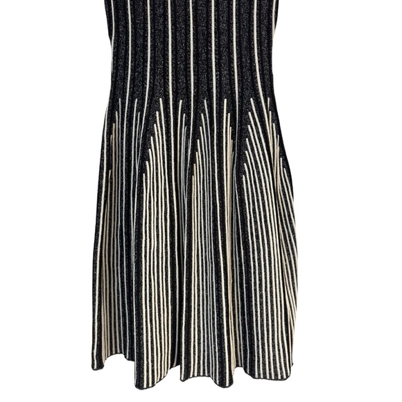 M Missoni Women's US 4 Striped Sleeveless Fit & Flare Dress Short Black White - Picture 10 of 10